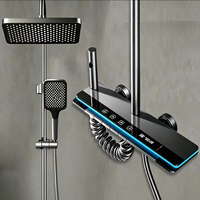 Système de douche Piano avec mitigeur, affichage numérique intelligent de la température, ensemble de douche