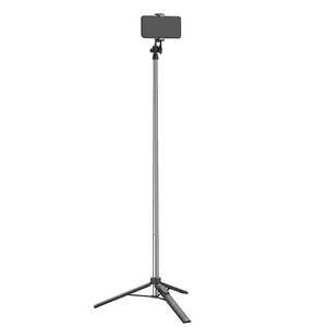 Nhà máy trực tiếp xách tay có thể điều chỉnh thép không gỉ điện thoại thông minh đứng 360 Xoay toàn cảnh ảnh tự sướng thanh cho iPhone - Product Image 5