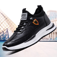 2023 chaussures en cuir fabricant usine en gros chaussures de Sport personnalisées Zapatillas Deportivas daim noir blanc hommes course décontractée