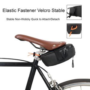 BRIVIGA Sacoche de selle de vélo 0,5L en polyester, sacoche de siège de vélo, pochette de cyclisme, boucle pour feu arrière, pour vélos de route et VTT, sac de rangement - Product Image 4