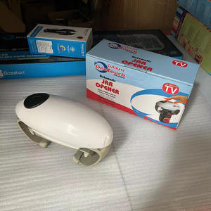 Abrelatas eléctrico automático de dos orejas con estilo, Abrebotellas de plástico transfronterizo con abrelatas de vidrio - Product Image 6