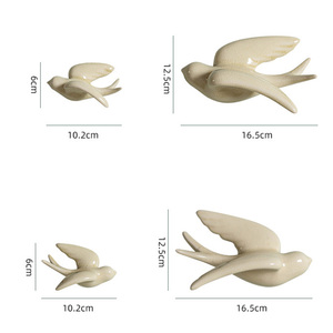Sculture Decorative da Parete in Ceramica Nordica 3D con Uccelli, Colombi, Passeri e <span class=keywords><strong>Rondini</strong></span>, Accessori per Decorazione d'Interni - Product Image 6