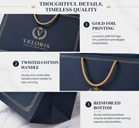 Sacs en papier kraft écologiques haut de gamme pour vêtements de boutique, avec impression flexographique, gaufrage et dorure à chaud UV