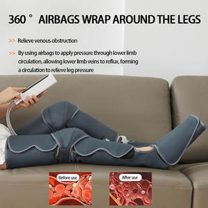 Masseur de jambes à compression d'air avec chaleur à température constante Hot Compress Sole and Knee Heating Foot Massager Soulager la fatigue des jambes - Product Image 6