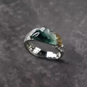 Anillo <span class=keywords><strong>de</strong></span> <span class=keywords><strong>Pareja</strong></span> Estilo Antiguo <span class=keywords><strong>de</strong></span> la Alianza <span class=keywords><strong>de</strong></span> Montañas, Anillo <span class=keywords><strong>de</strong></span> Moda Versátil y Exquisito <span class=keywords><strong>de</strong></span> Estilo Chino Moderno - Product Image 2