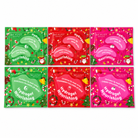 Coffret Cadeau Masque Lèvres de Noël : Masque Nourrissant Hydrogel au Collagène et à l'Avocat, Masque Hydratant et Réparateur Nuit Coréen