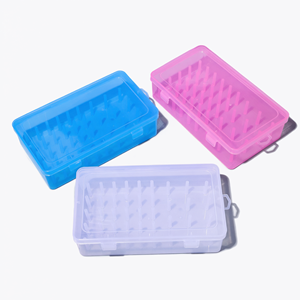 Caja de Almacenamiento de Hilo de Plástico Transparente Grande con 42 Bobinas y Clavijas para Línea de Pesca y Bordado - Product Image 2