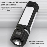 Lampe de camping rechargeable, lampe suspendue pour tente, lanterne de voyage, lampe torche pliable multifonction pour éclairage d'urgence en extérieur