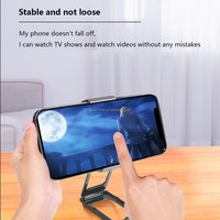 Support de téléphone portable de bureau pliable, réglable, rotatif à 360°, en alliage de zinc, étanche et portable