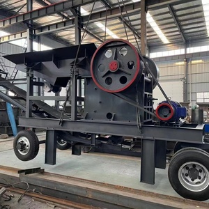 מכונה ניידת קטנה לריסוק, גריסה וטחינה של אבן חרסית, אבן נהר, עם מנוע דיזל, למכונת שיוף אוטומטית - Product Image 3