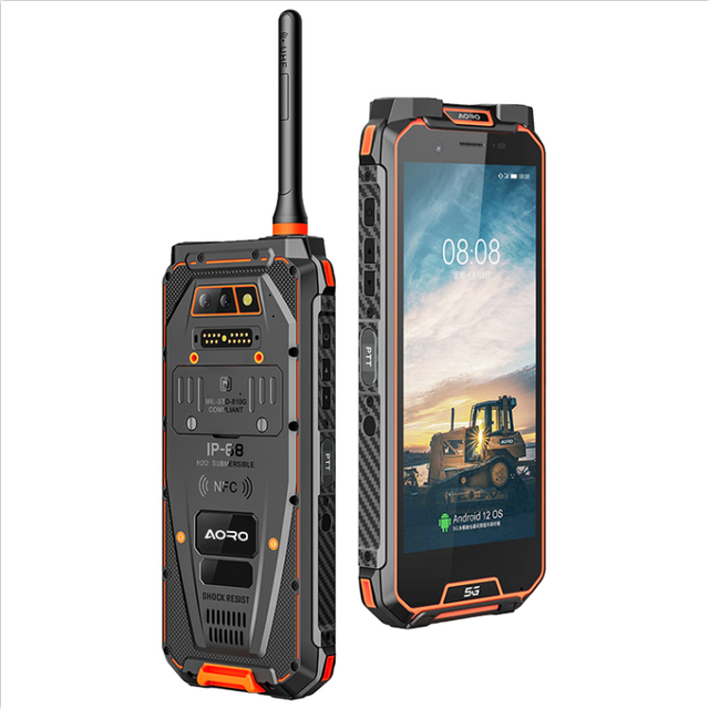 AORO M5 5G 6.0 Inch Octa Core Rugged Smartphone Android 5G with NFC 8+256GB Above 8000mAh Shockproof Phones