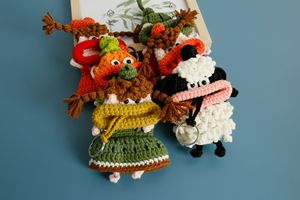 Porte-clés en crochet personnalisé, porte-clés en tricot fait main, animal en peluche, cadeau personnalisé, vente en gros OEM - Product Image 2