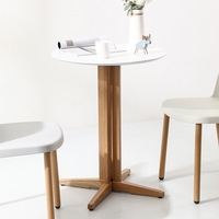 Table à manger en bois naturel couleur noyer, design nordique, modèle T-013, pour salle de réception, café, salon de thé, salle de conférence