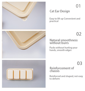 Ngăn phân hủy sinh học bữa ăn chuẩn bị hộp đựng thức ăn chất lượng cao bột bắp takeout hộp thực phẩm - Product Image 5