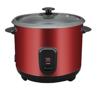Cuisinière à riz électrique 1,8 L couleur personnalisée, corps en acier inoxydable coloré, couvercle en verre, pot antiadhésif, cuisson du riz, maintien au chaud, OEM