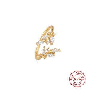 แหวนเงินแท้ S925 รูปดอกไม้ ดีไซน์หรูหรา ทันสมัย ปรับขนาดได้ - Product Image 4