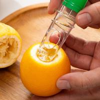 Presse-citron manuel portable, extracteur d'agrumes miniature avec couvercle en forme de feuille, en plastique PP réutilisable, pour faire du jus de citron vert