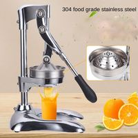 TEBAK Voedsel Fruit Extractor Citrus Sinaasappel Citroenpers Roestvrij Staal Multifunctionele Handmatige Sapcentrifuge