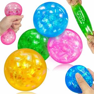Balles anti-stress en PU souple en gros avec perles colorées DNA – Jouet sensoriel pour soulager le stress et l'anxiété pour garçons et filles - Product Image 5