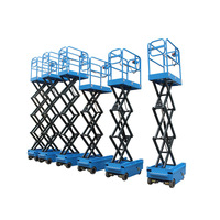 Plateforme élévatrice à ciseaux mini portable 5m/6m/7m, capacité 300kg, autopropulsée, en acier allié, certifiée CE, prix usine Chine