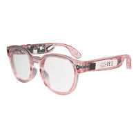 Lunettes intelligentes de traduction en temps réel avec IA, caméra 8MP, commande vocale ChatGPT, Wi-Fi 6, appels Bluetooth, lecture de musique, réunions d'affaires