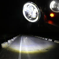 Phare LED de 5,75 pouces avec Angel Eye DRL 40W IP68 Phare de moto Touring Étanche Universel