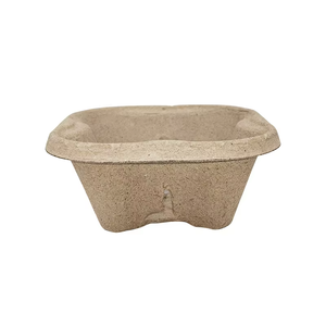 Биоразлагаемый держатель для кофейных чашек и поднос из переработанной целлюлозы сахарного тростника, одноразовый, экологичный, неокрашенный - Product Image 5