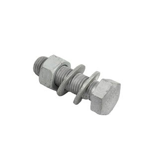 Pernos de Fijación de Grado 8.8, Galvanizados en Caliente, de Alta Resistencia, M8 M12 M16 M20 M26 M38, Fabricante de Pernos y Tuercas Hexagonales - Product Image 2