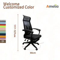 Chaise de bureau ergonomique en maille, design moderne, dossier respirant, hauteur réglable, soutien lombaire confortable, pivotante