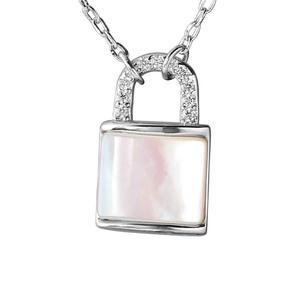 Collar con Colgante de Cruz Americana de Plata Pura S925, Color Azul Agua Dulce Mint Mambo con Diamantes Completos, Diseño de Personalidad Versátil y de Nicho - Product Image 5