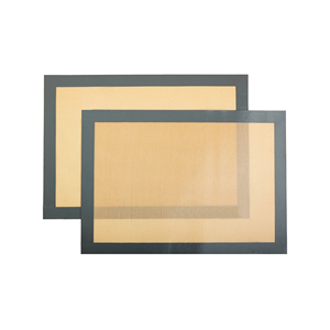 Tapis de cuisson en silicone antiadhésif résistant à la chaleur pour plaque de cuisson demi-format 16,5*11,6 pouces, idéal pour la cuisson des biscuits - Product Image 3