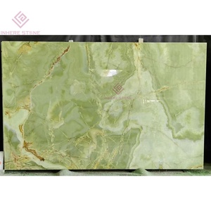 Exquises dalles artisanales en onyx vert ancien pour galerie d'art Caractéristique Comptoir Plancher sculptural Décor sur mesure - Product Image 1