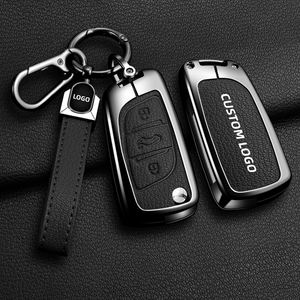 Housse de clé de voiture en alliage de zinc et cuir pour <span class=keywords><strong>Peugeot</strong></span> 408 4008 206 207 301 307 <span class=keywords><strong>308</strong></span> RCZ, luxe, anti-rayures, anti-chute, <span class=keywords><strong>protection</strong></span> complète - Product Image 5