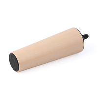 Pied de meuble moderne en plastique robuste à haute capacité de charge, rond, grain de bois brun foncé, pour canapé, armoire, table, avec vis M8