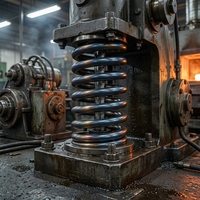 Ressort de compression traité thermiquement, ressort de grand diamètre pour machines industrielles