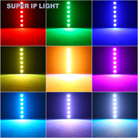 Lumière LED hexagonale vintage à 6 têtes RGBW DMX512, lumière de scène rétro pour mariage, discothèque, concert
