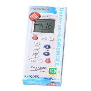<span class=keywords><strong>Control</strong></span> Remoto <span class=keywords><strong>Universal</strong></span> para <span class=keywords><strong>Aire</strong></span> <span class=keywords><strong>Acondicionado</strong></span> <span class=keywords><strong>Chunghop</strong></span>, Modelo K-100ES, Paquete <span class=keywords><strong>de</strong></span> 1000 Unidades - Product Image 3