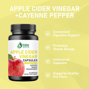 Manufacturer Factory Halal Apple Cider Vinegar Capsules Fat Burner Capsules ACV Powder <b>Supplement</b> for Support Digestion Health - Product Image 4