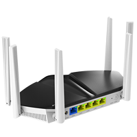 Routeur WiFi 6 AX3000 Double Bande 2.4G & 5.8G 6 Antennes 5 Ports Gigabit FEM 1WAN 4LAN Haute Puissance Mesh 25dBm HZY-WR633AX