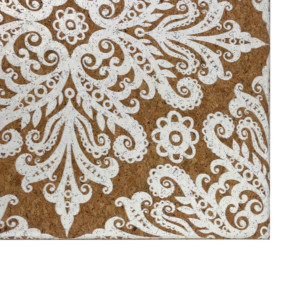 Bảng Thông Báo Bảng Thông Báo Bảng Thông Báo Bảng Nút Bần Treo Tường In Hình 18*18 Inch Trang Trí Bằng Hoa Màu Trắng - Product Image 6