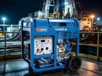 Générateur diesel Yuchai 5 kVA 5,5 kVA YC5GF-D à démarrage électrique, groupe électrogène diesel portable de type ouvert pour l'alimentation des zones éloignées