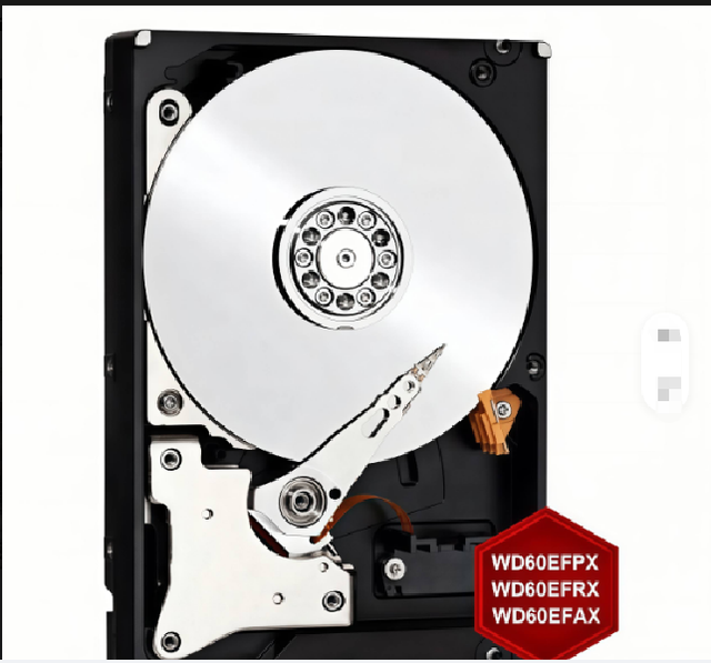 WD60EFPX Original  6TB Red Plus NAS Internal Hard Drive 3.5" 256MB Cache  SATA HDD for Desktop Monitoring Refurbished WD60EFRX