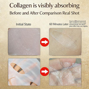 Y347 Kore Biyo-kolajen Emilebilir Beyaz Buzdan Şeffaf Kolajen Anti-<span class=keywords><strong>Aging</strong></span> Jel Dokunmamış Kumaş Yüz Maskesi Malzemesi - Product Image 5
