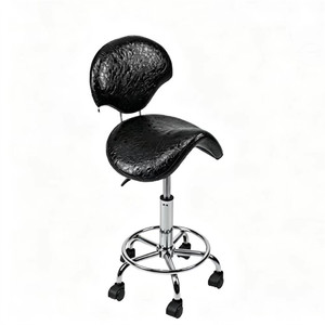 Bangxing Venta Directa - Silla Moderna de Metal con Ruedas, Ajustable y Giratoria, para Estética, Peluquería y Uso General - Product Image 1