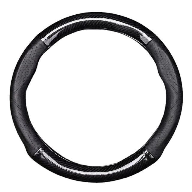 BLA Universal Non-Slip Carbon Fiber Business Style for Car Steering Wheel Cover Four Seasons Interior Decoration