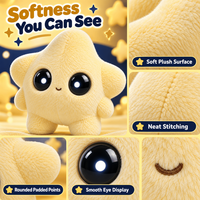 Jouet en peluche intelligent rechargeable avec IA, animal en peluche interactif parlant, chat vocal, yeux LED, cadeau d'anniversaire pour enfants