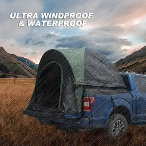 Tenda luar ruangan truk atap mobil tenda marquet tenda tahan air carpas mobil belakang tenda perlengkapan berkemah lipat kustom dapat dilipat