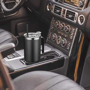 Gobelet isotherme en acier inoxydable de 40 oz avec poignée, gobelets isothermes en gros, tasse à café de voyage réutilisable à double paroi - Product Image 5