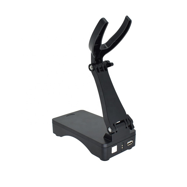 Hand Free Foldable Charging Base Holder Barcode Scanner Stand Magnetic Charging Cradle