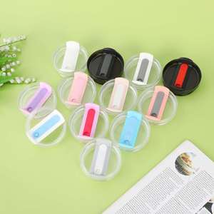 Couvercle universel rotatif en plastique couleur macaron pour gobelets de voiture et de glace de 30 oz, étanche et hermétique - Product Image 3
